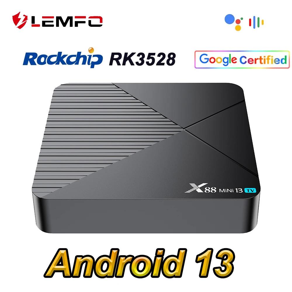 LEMFO X88 Ʈ TV ڽ,  ڽ,   ̵ ÷̾, ȵ̵ 13 Ĩ RK3528, 8K  6, BT5.0